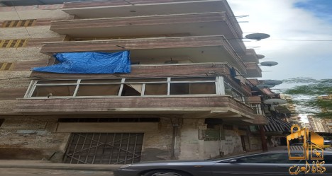 للبيع شقة بالدور الرابع بشر